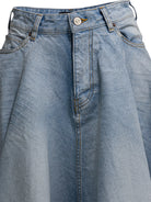 Balenciaga "Godet" Long skirt - Light Blue