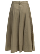 Brunello Cucinelli "Sartorial" Midi Skirt - Beige