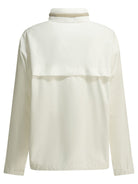 Brunello Cucinelli Raincoat with logo - White