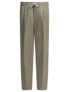 Brunello Cucinelli Casual linen and cotton pants - Beige