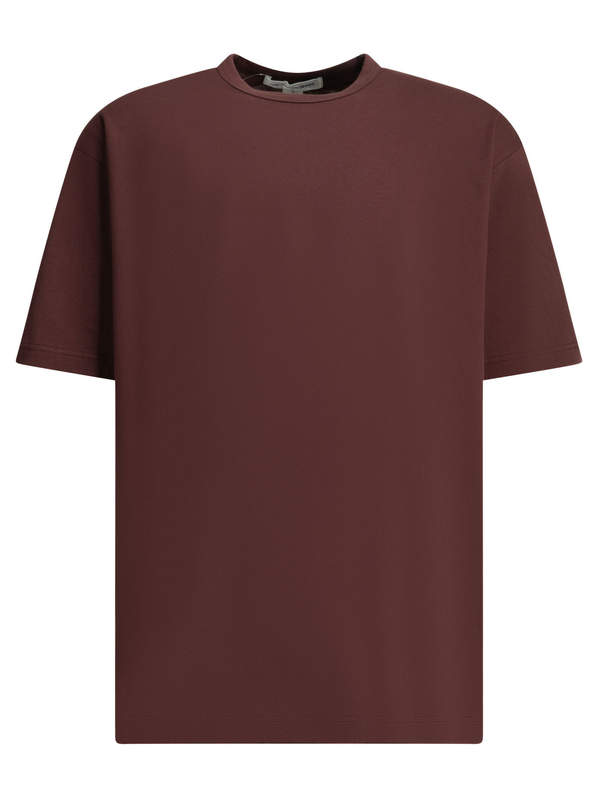 Comme des Garçons SHIRT Crew-neck T-shirt with reverse logo - Burgundy