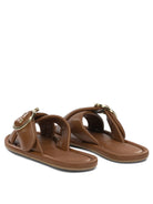Ferragamo "Elyzia" slides - Brown