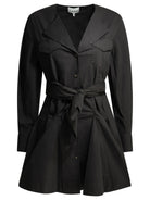Ganni Short chemise dress - Black