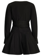 Ganni Short chemise dress - Black