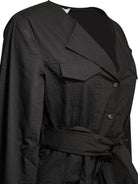 Ganni Short chemise dress - Black
