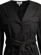 Ganni Short chemise dress - Black