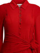 Ganni Long chemise dress - Red