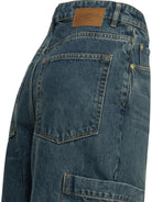 Ganni "Baggy Cargo" wide leg jeans - Blue
