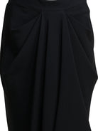 Givenchy Draped crepe cady midi skirt - Black
