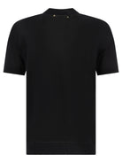 Golden Goose Merino wool button-down polo shirt - Black