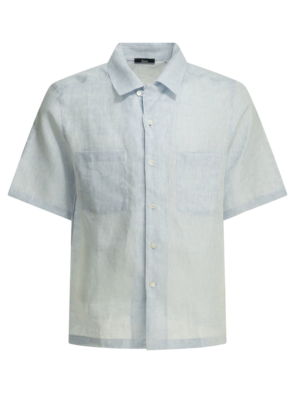 Herno Casual linen shirt - Light Blue