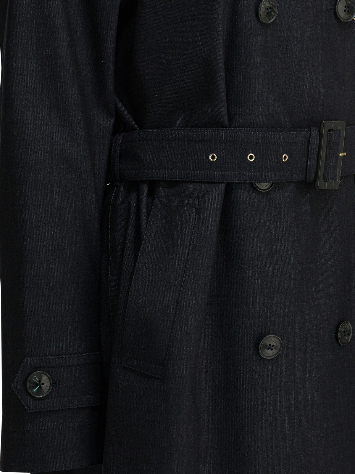 Herno Trench coat with belt - Blue