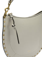 Isabel Marant "Oskan Soft Zip" Medium Shoulder Bag - White