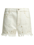 Isabel Marant "Aecia" Five-pocket shorts - White