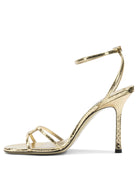 Jimmy Choo "Leo 100mm" heeled sandals - Gold