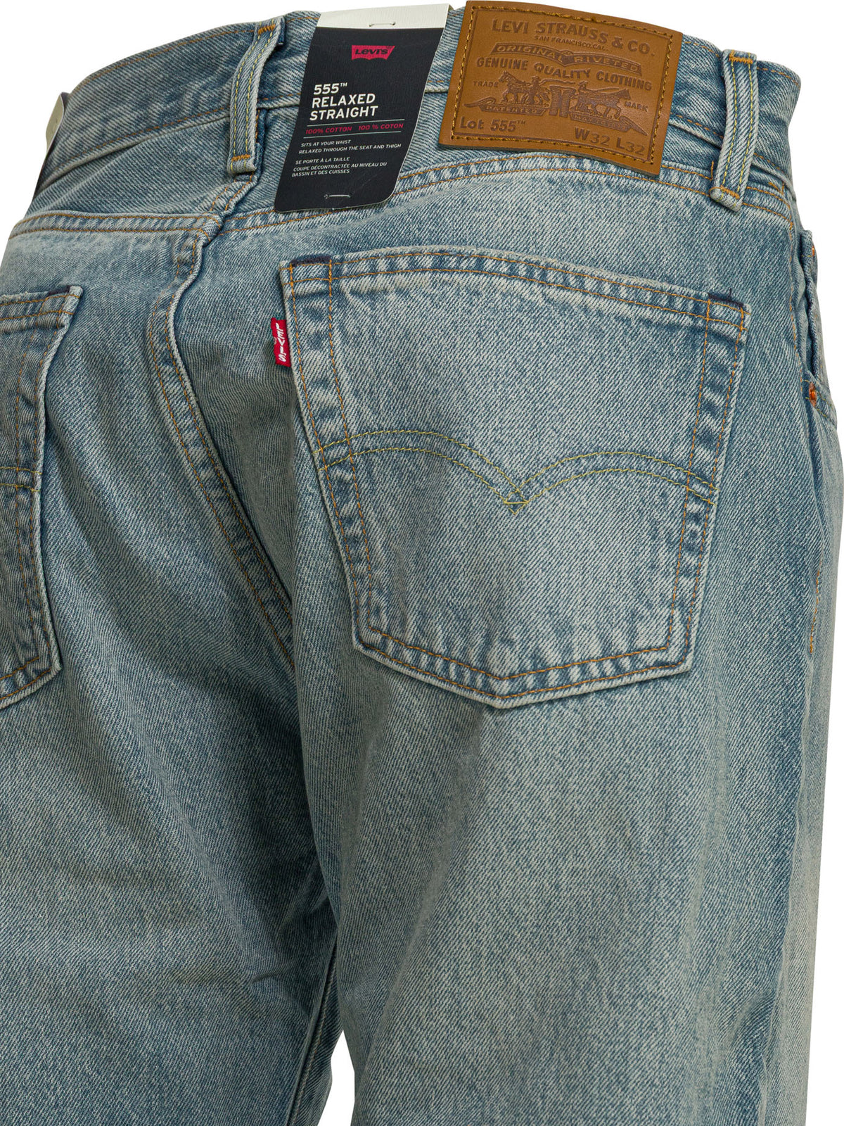 Levi's "555™ Relaxed Straight" Straight  Leg Jeans - Light Blue