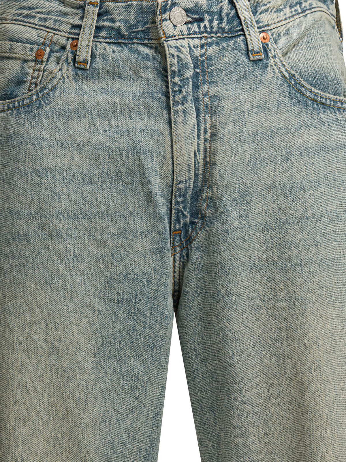 Levi's "568 Loose Straight" Straight Leg Jeans - Light Blue