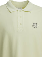 Maison Kitsuné "Fox Head" Polo shirt with buttons - Green