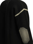 Maison Margiela Wool cardigan with patches - Black