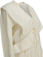 Marant Étoile "Damya" cotton and linen short dress - Beige