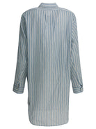 Marant Étoile Striped chemisier dress - Blue