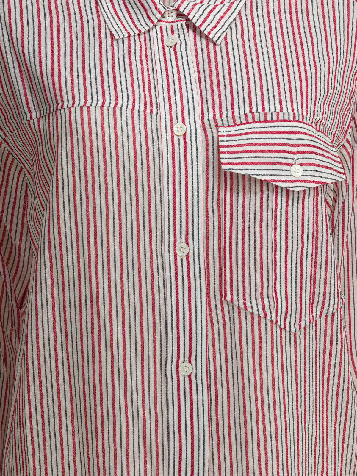 Marant Étoile Striped chemisier dress - Red