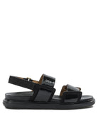 Marni "Fussbett" leather sandals - Black