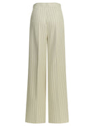 Max Mara Tailored pinstripe pants - White