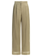 Max Mara Pianoforte Silk tailored pants - Beige