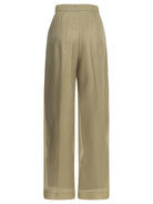 Max Mara Pianoforte Silk tailored pants - Beige