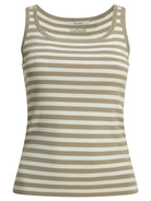 Max Mara Pure Striped fitted tank top - Beige