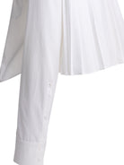 Max Mara Sportmax Cotton shirt with pleated back - White
