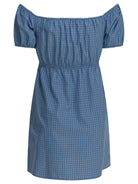Miu Miu Short dress with logo - Light Blue