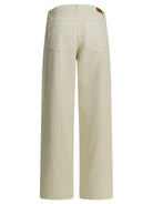 Moncler Cotton wide pants - Beige