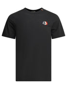 Moncler Crew-neck T-shirt with logo - Blue