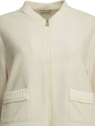 Moncler Cotton bouclé bomber jacket - White