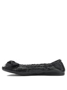 Prada Shiny leather ballet flats - Black