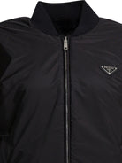 Prada Re-Nylon Reversible Bomber Jacket - Black