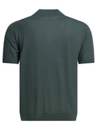 Prada Virgin wool polo shirt with logo - Green