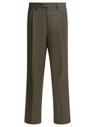Prada Wool wide-leg pants - Green