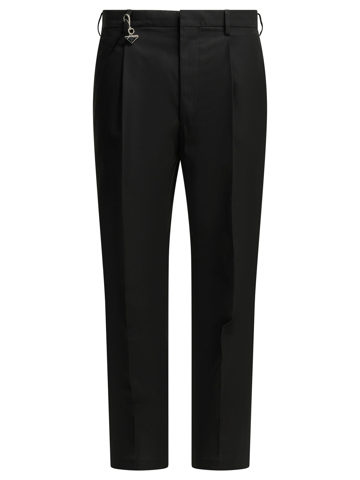 Prada Tailored pants with logo - Black