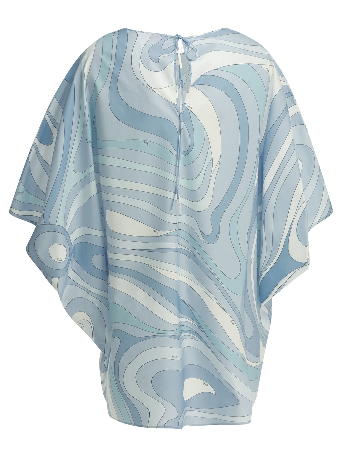 Pucci "Marmo" Short caftan dress - Light Blue