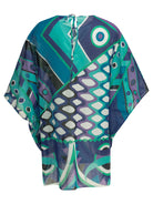 Pucci "Vivara" Short caftan dress - Blue