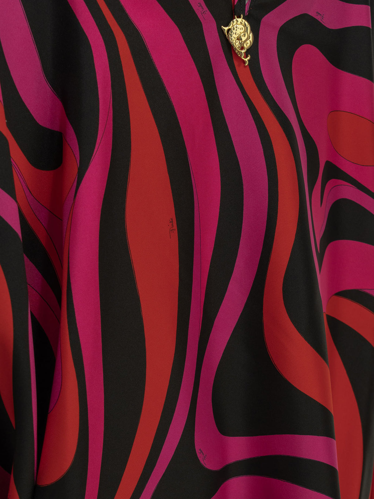 Pucci "Marmo" Short caftan dress - Pink