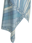 Pucci "Iride" Asymmetrical miniskirt - Light Blue