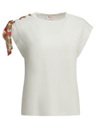 Pucci Crew-neck T-shirt with printed detail - White