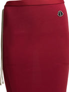 Rick Owens Long skirt "Adjustable" x Moncler - Red