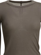 Rick Owens Silk-blend crew-neck T-shirt - Grey