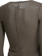 Rick Owens Silk-blend crew-neck T-shirt - Grey