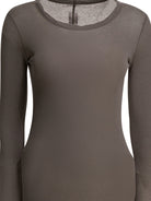 Rick Owens Cotton midi dress - Brown